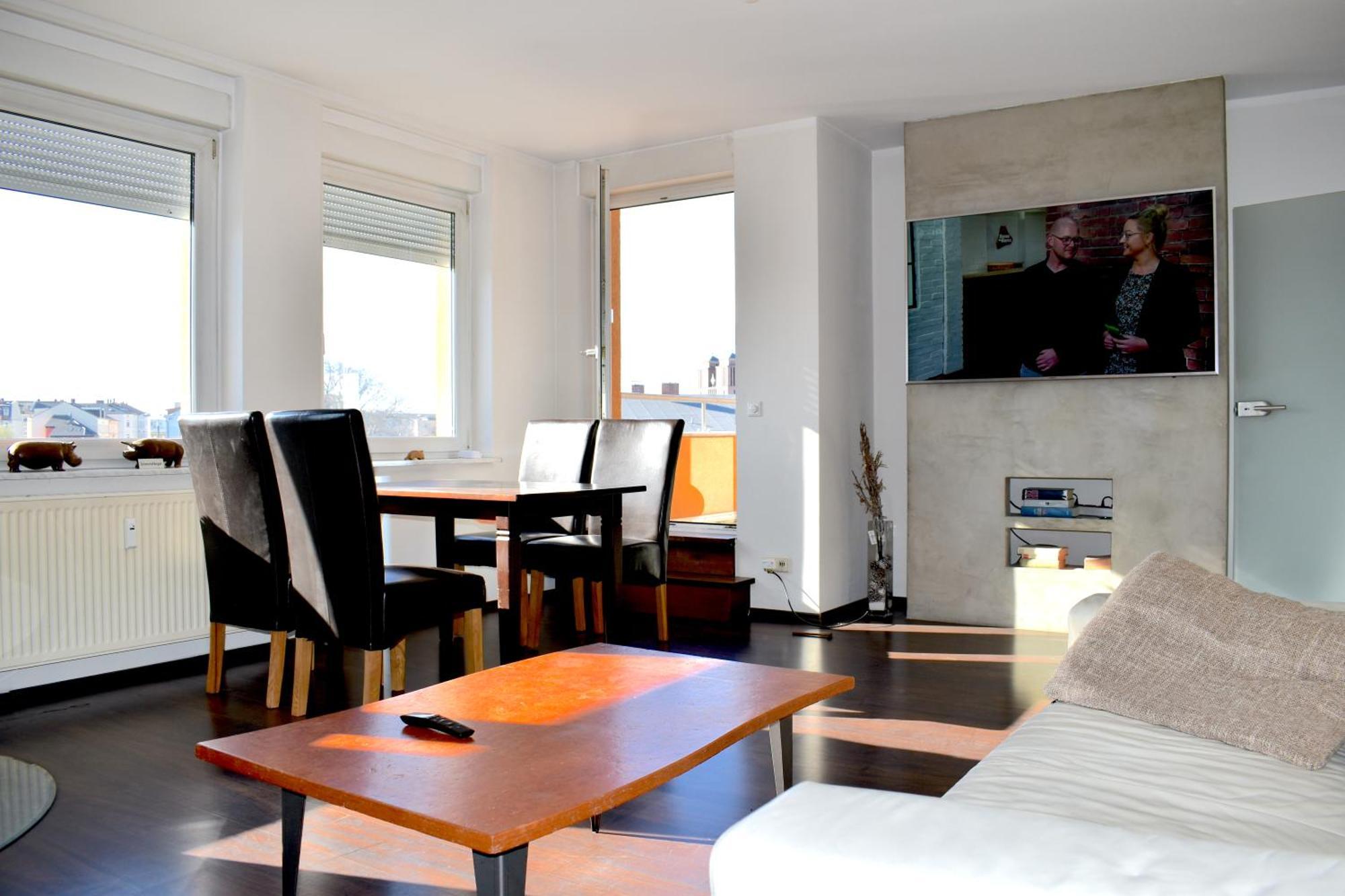 City-Dach-Apartment Mit Loggia - Balkon - Kamin Cottbus Exterior foto